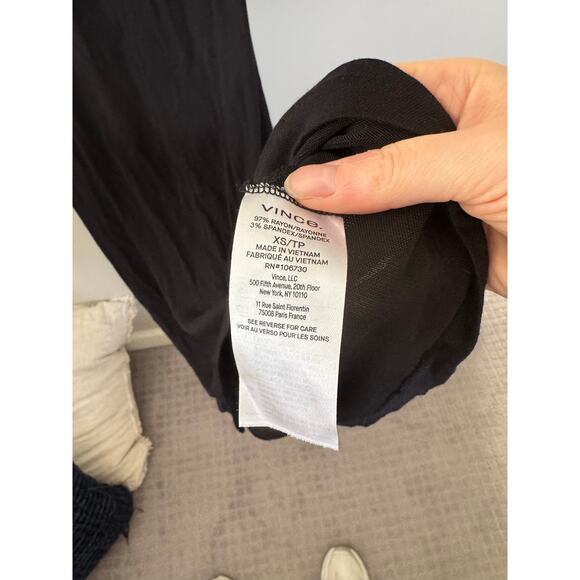 Women’s Vince Cap Sleeve Dress in Black SZ XS - Picture 5 of 6